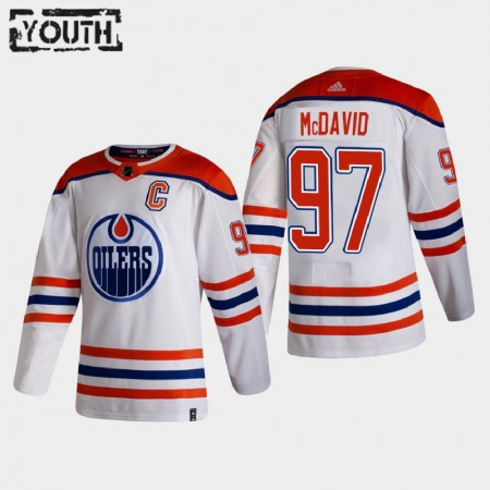 Edmonton Oilers Connor McDavid 97 2020-2021 Reverse Retro Trikot Authentic  - Kinder